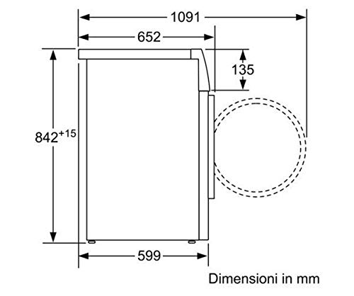 Bosch Elettrodomestici Asciugatrice Serie 6 WTW85448IT da 8 kg Anti-Vibrazioni con Efficienza Energetica A++ - Prova pratica