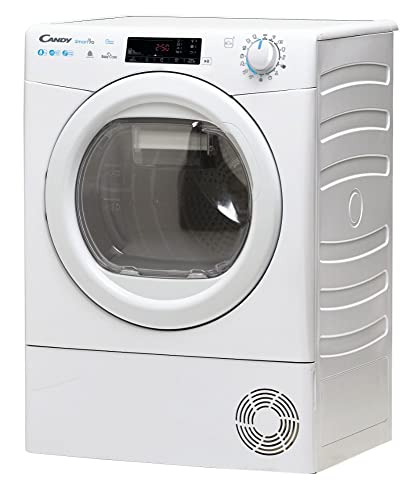 Candy Smart Pro Asciugatrice 8 Kg a Pompa di Calore, Libera Installazione, Classe A+++, Wi-Fi + BLE, Controllo da App, Programma Ciclo Lana, 58,5 x 59,6 x 85 cm, Bianca - CSOE H8A3TE-S - Funzionalità e accessori