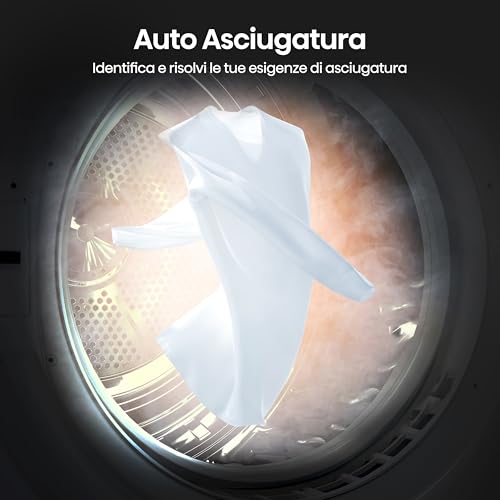 Hisense DHQE900UWDC Asciugatrice A Pompa Di Calore, 9 Kg, D, Bianco, Big Display, 15 programmi, Refresh - Funzionalità e accessori