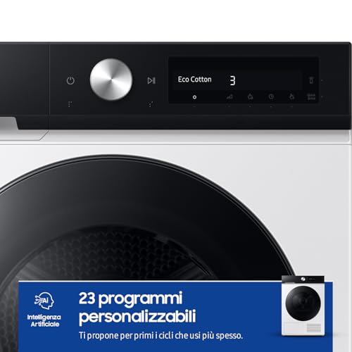 Samsung Asciugatrice Bespoke AI DV90DB7845GE/U3, 9 kg, Pompa di Calore, Wifi, QuickDrive, AI Dry, Sensore Optimal Dry, Display AI Control, Carica Frontale, 60L x 85H x 60P cm - Dettaglio recensione 4