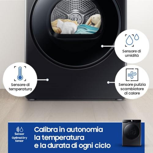 Samsung Asciugatrice DV16DG8600BVU3, 16 kg, Pompa di Calore, Wifi, AI Dry, Programma Igienizzante, Carica Frontale, 68,6L x 98,4H x 84,4P cm - Dettaglio recensione 4