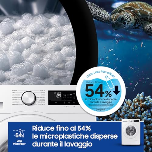 Samsung Lavatrice Crystal Clean WW90CGC04DTEET Libera installazione, 9 Kg, Wifi, Ecobubble, Vapore, Carica Frontale, 60l x 85h x 55p cm - Dettaglio recensione 4